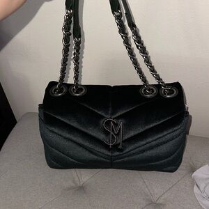 Elegant Green Quilted Chain Shoulder Bag